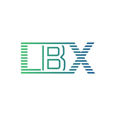 Modern LBX Logo Tasarımı. İş Kimliği için LBX Minimalist, Profesyonel ve Çok Yönlü Markalaştırma Simgesi