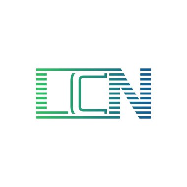 Modern LCN Logo Tasarımı. İş Kimliği için LCN Minimalist, Profesyonel ve Çok Yönlü Markalaştırma Simgesi