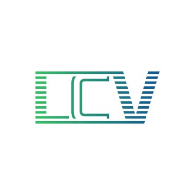 Modern LCV Logo Tasarımı. Harf LCV İş Kimliği Minimalist, Profesyonel ve Çok Yönlü Markalaştırma Simgesi