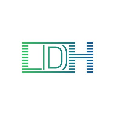Modern LDH Logo Tasarımı. İş Kimliği İçin LDH Minimalist, Profesyonel ve Çok Yönlü Markalaştırma Simgesi