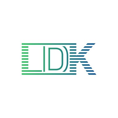 Modern LDK Logo Tasarımı. LDK Harfi Minimalist, Profesyonel ve İş Kimliği için Çok Yönlü Markalaştırma Simgesi