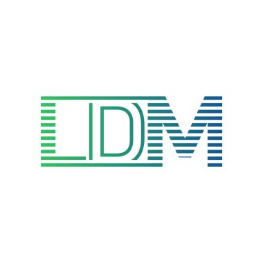 Modern LDM Logo Tasarımı. İş Kimliği İçin LDM Minimalist, Profesyonel ve Çok Yönlü Markalaştırma Simgesi
