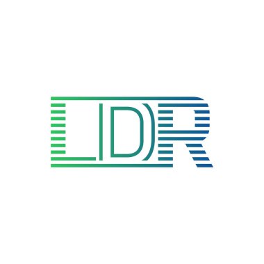 Modern LDR Logo Tasarımı. LDR Harfi Minimalist, Profesyonel ve İş Kimliği için Çok Yönlü Markalaştırma Simgesi