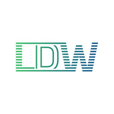 Modern LDW Logo Tasarımı. LDW Harfi Minimalist, Profesyonel ve İş Kimliği için Çok Yönlü Markalaştırma Simgesi