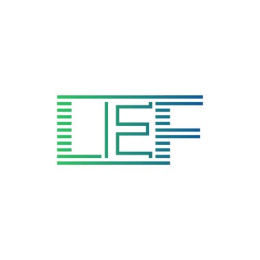 Modern LEF Logo Tasarımı. LEF Minimalist, Profesyonel ve İş Kimliği için Çok Yönlü Markalaştırma Simgesi