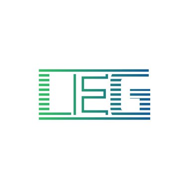 Modern LEG Logo Tasarımı. Harf LEG Minimalist, Profesyonel ve İş Kimliği için Çok Yönlü Markalaştırma Simgesi