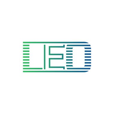 Modern LEO Logo Tasarımı. LEO Minimalist, Profesyonel ve İş Kimliği için Çok Yönlü Markalaştırma Simgesi