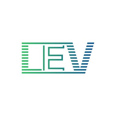 Modern LEV Logo Tasarımı. LEV Minimalist, Profesyonel ve İş Kimliği için Çok Yönlü Markalaştırma Simgesi
