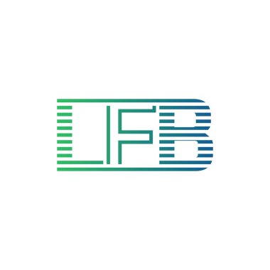 Modern LFB Logo Tasarımı. LFB Minimalist, Profesyonel ve Çok Yönlü İşletme Kimliği Simgesi