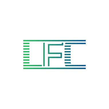 Modern LFC Logo Tasarımı. LFC İşletme Kimliği Minimalist, Profesyonel ve Çok Yönlü Markalaştırma Simgesi