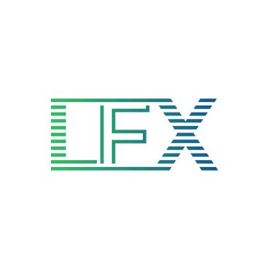 Modern LFX Logo Tasarımı. İş Kimliği için LFX Minimalist, Profesyonel ve Çok Yönlü Markalaştırma Simgesi