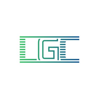 Modern LGC Logo Tasarımı. İş Kimliği için LGC Minimalist, Profesyonel ve Çok Yönlü Markalaştırma Simgesi
