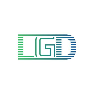 Modern LGD Logo Tasarımı. LGD Minimalist, Profesyonel ve Çok Yönlü İşletme Kimliği Simgesi