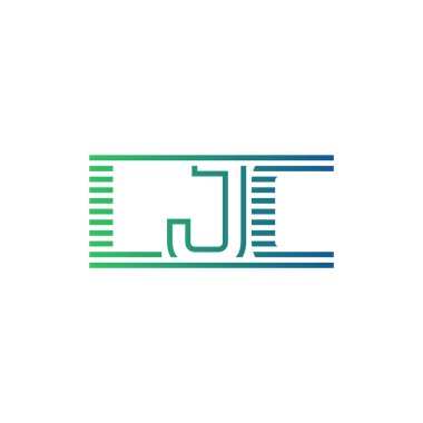 Modern LJC Logo Tasarımı. Harf LJC İş Kimliği Minimalist, Profesyonel ve Çok Yönlü Markalaştırma Simgesi