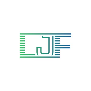 Modern LJF Logo Tasarımı. LJF Minimalist, Profesyonel ve Çok Yönlü İşletme Kimliği Simgesi