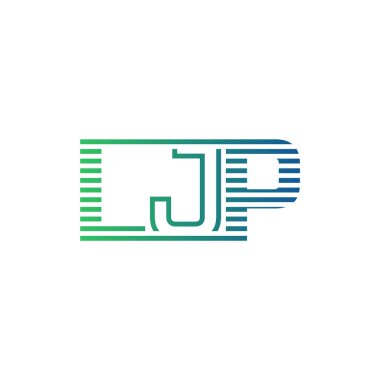 Modern LJP Logo Tasarımı. LJP Minimalist, Profesyonel ve İş Kimliği için Çok Yönlü Markalaştırma Simgesi