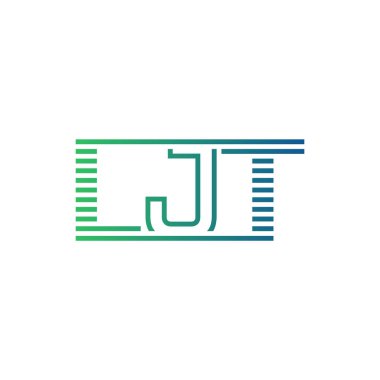 Modern LJT Logo Tasarımı. LJT Minimalist, Profesyonel ve İş Kimliği için Çok Yönlü Markalaştırma Simgesi