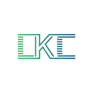 Modern LKC Logo Tasarımı. İşletme Kimliği İçin LKC Minimalist, Profesyonel ve Çok Yönlü Markalaştırma Simgesi