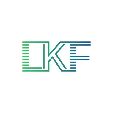 Modern LKF Logo Tasarımı. İş Kimliği için LKF Minimalist, Profesyonel ve Çok Yönlü Markalaştırma Simgesi