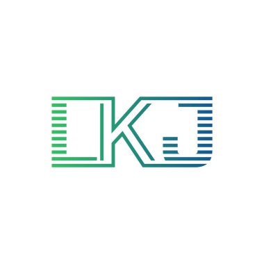 Modern LKJ Logo Tasarımı. LKJ Harfi Minimalist, Profesyonel ve İşletme Kimliği İçin Çok Yönlü Markalaşma Simgesi