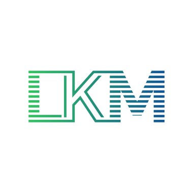 Modern LKM Logo Tasarımı. İş Kimliği için LKM Minimalist, Profesyonel ve Çok Yönlü Markalaştırma Simgesi