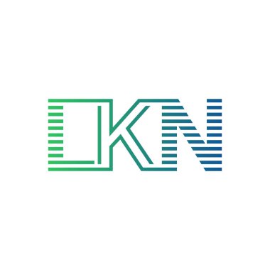 Modern LKN Logo Tasarımı. İş Kimliği için LKN Minimalist, Profesyonel ve Çok Yönlü Markalaştırma Simgesi