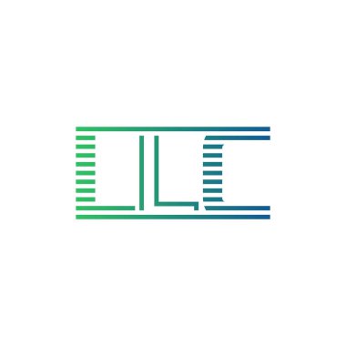 Modern LLC Logo Tasarımı. İşletme Kimliği İçin LLC Minimalist, Profesyonel ve Çok Yönlü Markalaştırma Simgesi