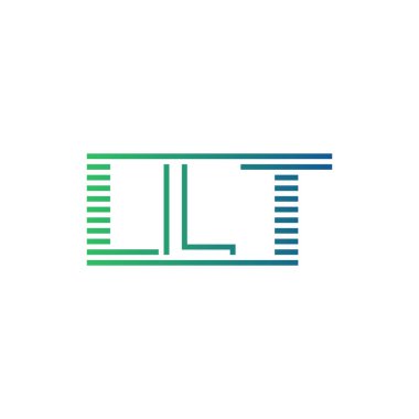 Modern LLT Logo Tasarımı. İş Kimliği için LLT Minimalist, Profesyonel ve Çok Yönlü Markalaştırma Simgesi
