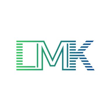 Modern LMK Logo Tasarımı. İş Kimliği için LMK Minimalist, Profesyonel ve Çok Yönlü Markalaştırma Simgesi