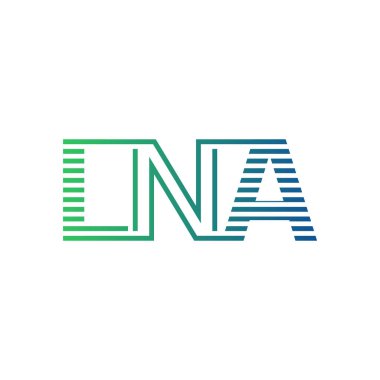 Modern LNA Logo Tasarımı. LNA Minimalist, Profesyonel ve İş Kimliği için Çok Yönlü Markalaştırma Simgesi