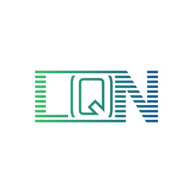 Modern LQN Logo Tasarımı. İş Kimliği için LQN Minimalist, Profesyonel ve Çok Yönlü Markalaştırma Simgesi