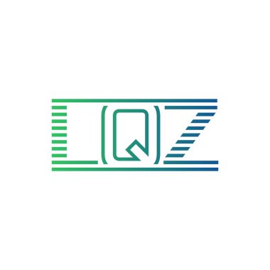Modern LQZ Logo Tasarımı. İş Kimliği için LQZ Minimalist, Profesyonel ve Çok Yönlü Markalaştırma Simgesi