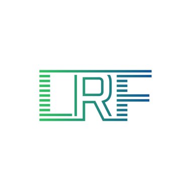 Modern LRF Logo Tasarımı. İş Kimliği için LRF Minimalist, Profesyonel ve Çok Yönlü Markalaştırma Simgesi