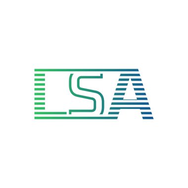 Modern LSA Logo Tasarımı. İş Kimliği için LSA Minimalist, Profesyonel ve Çok Yönlü Markalaştırma Simgesi
