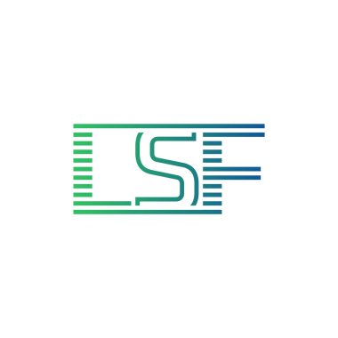 Modern LSF Logo Tasarımı. İş Kimliği için LSF Minimalist, Profesyonel ve Çok Yönlü Markalaştırma Simgesi
