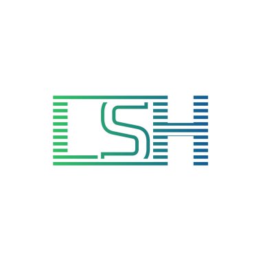 Modern LSH Logo Tasarımı. İş Kimliği için LSH Minimalist, Profesyonel ve Çok Yönlü Markalaştırma Simgesi