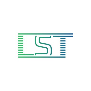 Modern LST Logo Tasarımı. İş Kimliği için LST Minimalist, Profesyonel ve Çok Yönlü Markalaştırma Simgesi