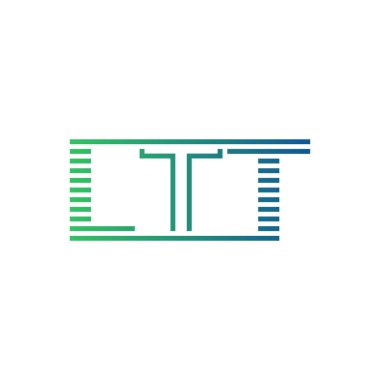Modern LTT Logo Tasarımı. İş Kimliği için LTT Minimalist, Profesyonel ve Çok Yönlü Markalaştırma Simgesi