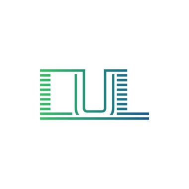 Modern LUL Logo Tasarımı. Harf LUL Minimalist, Profesyonel ve İş Kimliği için Çok Yönlü Markalaştırma Simgesi