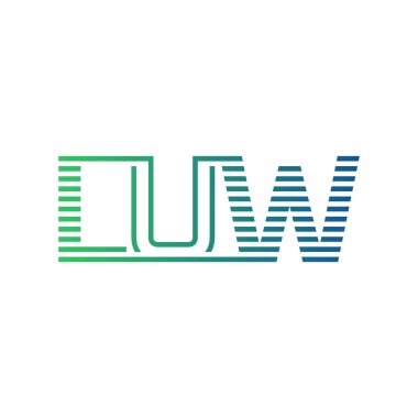 Modern LUW Logo Tasarımı. İş Kimliği için LUW Minimalist, Profesyonel ve Çok Yönlü Markalaştırma Simgesi