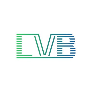 Modern LVB Logo Tasarımı. LVB Minimalist, Profesyonel ve Çok Yönlü İşletme Kimliği Simgesi