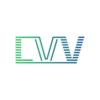 Modern LVV Logo Tasarımı. LVV Harfi İş Kimliği Minimalist, Profesyonel ve Çok Yönlü Markalaştırma Simgesi