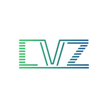 Modern LVZ Logo Tasarımı. LVZ Harfi İş Kimliği Minimalist, Profesyonel ve Çok Yönlü Markalaştırma Simgesi