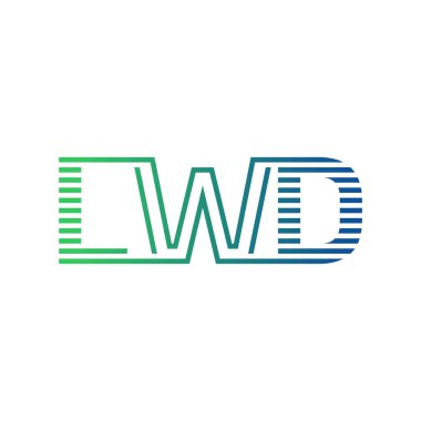 Modern LWD Logo Tasarımı. LWD Minimalist, Profesyonel ve İşletme Kimliği İçin Çok Yönlü Markalaştırma Simgesi