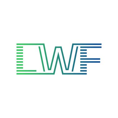Modern LWF Logo Tasarımı. İş Kimliği için LWF Minimalist, Profesyonel ve Çok Yönlü Markalaştırma Simgesi