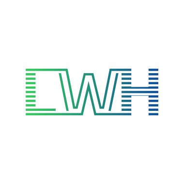 Modern LWH Logo Tasarımı. İş Kimliği için LWH Minimalist, Profesyonel ve Çok Yönlü Markalaştırma Simgesi