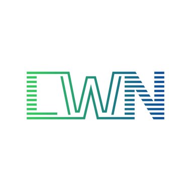 Modern LWN Logo Tasarımı. İş Kimliği için LWN Minimalist, Profesyonel ve Çok Yönlü Markalaştırma Simgesi