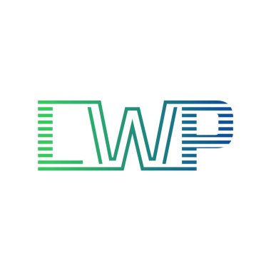 Modern LWP Logo Tasarımı. LWP Minimalist, Profesyonel ve Çok Yönlü İşletme Kimliği Simgesi