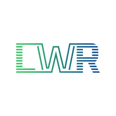 Modern LWR Logo Tasarımı. Harf LWR İş Kimliği Minimalist, Profesyonel ve Çok Yönlü Markalaştırma Simgesi