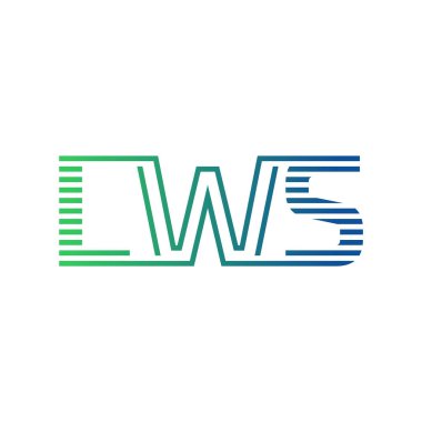 Modern LWS Logo Tasarımı. LWS Minimalist, Profesyonel ve Çok Yönlü İşletme Kimliği Simgesi